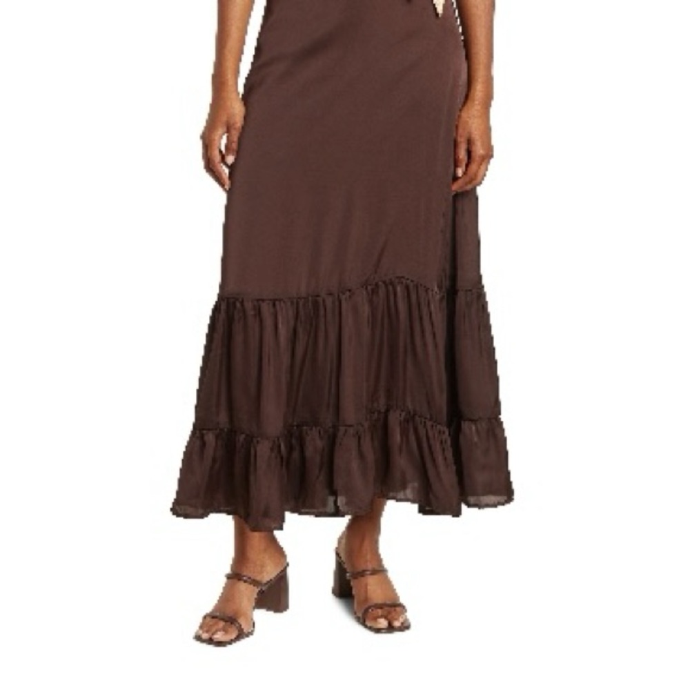 Chic Chocolate Maxi Skirt